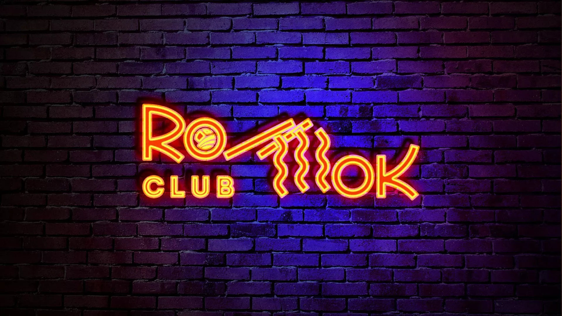 Разработка интерьерной вывески суши-бара «Roll Wok Club» в Ачинске